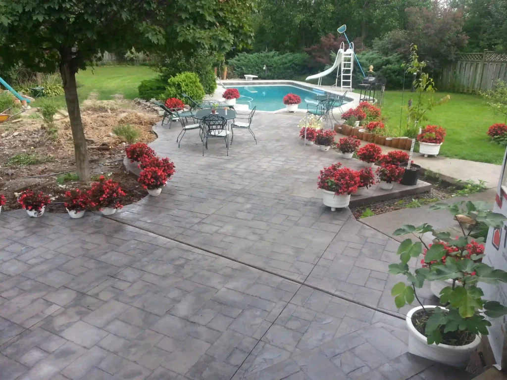 equilibrium concrete patio finishing calgary