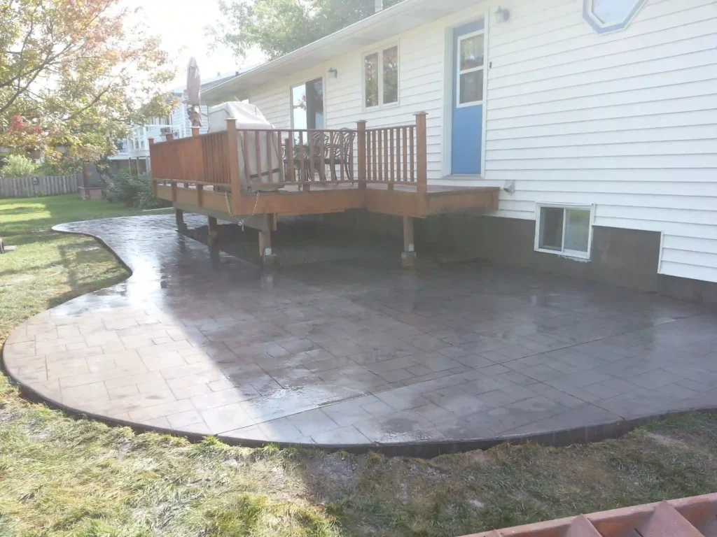 equilibrium concrete patio finishing calgary